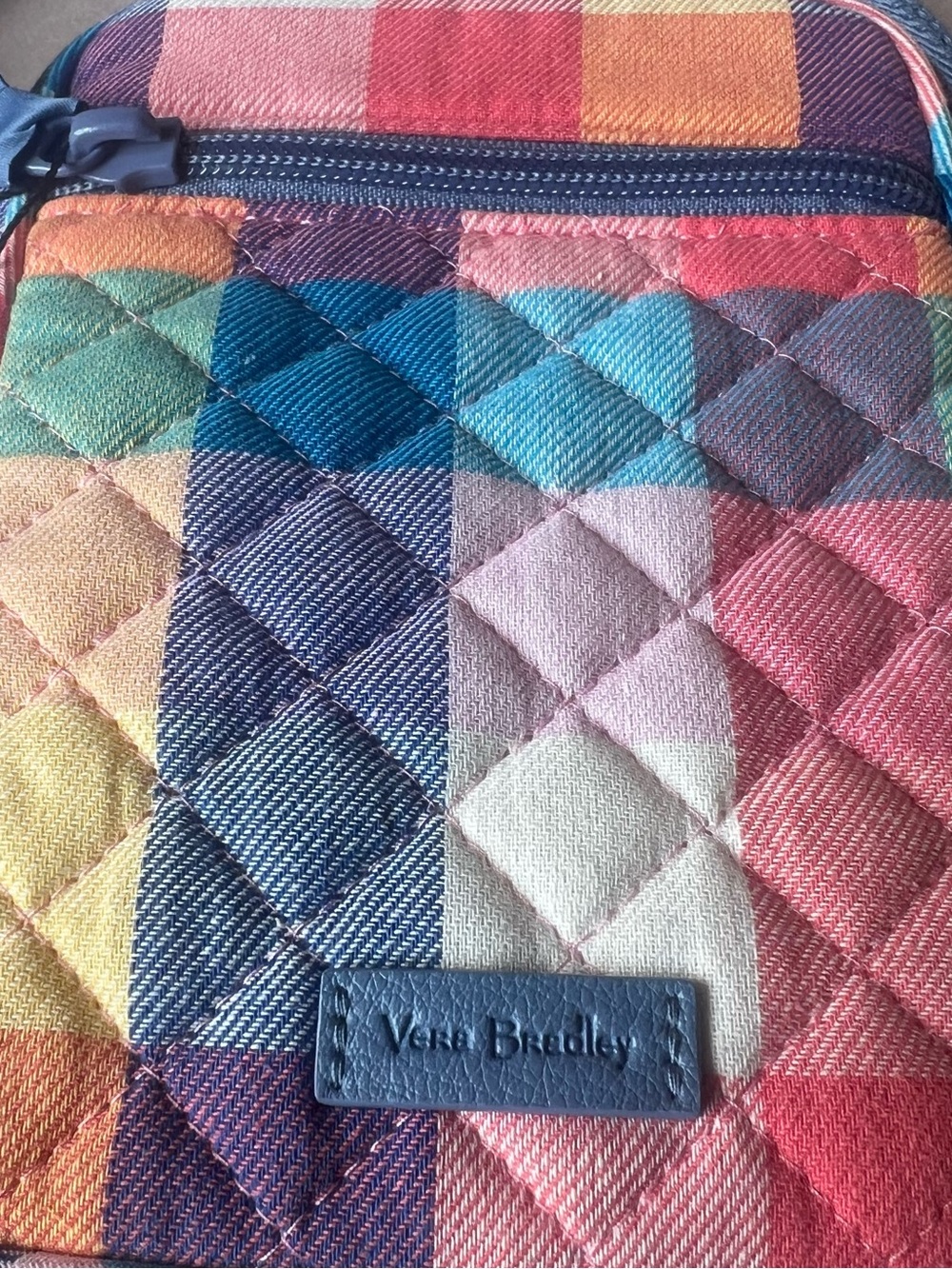 NWT Vera Bradley Tropics Plaid RFID Small Convertible Crossbody - Belt bag/purse - Picture 5 of 9